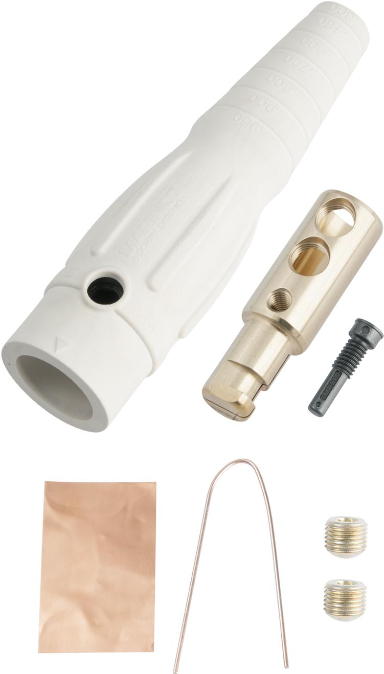 Marinco-CLS1840MB-B Steckverbinder CLS Series Inline (400A / 600V) 2/0 - 4/0 AWG Male - White (B)