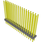 Conn Unshrouded Header HDR 36 POS 2.54mm Solder ST Top Entry Thru-Hole Bulk