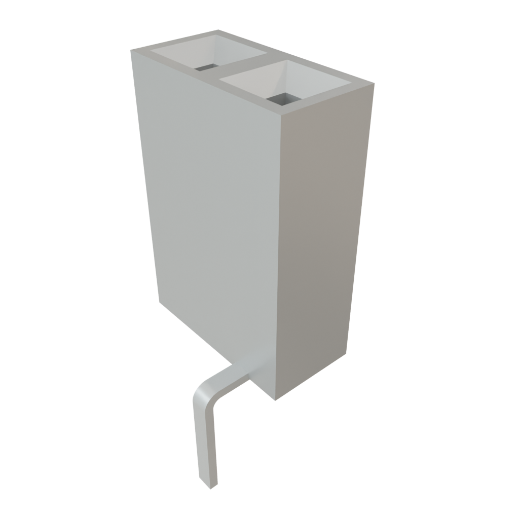 Samtec-BCS-102-L-S-PE-BE Embases de raccordement et réceptacles PCB Conn Socket Strip SKT 2 POS 2.54mm Solder ST Bottom Entry Thru-Hole TIGER CLAW™ Layer