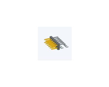 Amphenol Communications Solutions-10112690-G04-20ULF Cabezales del conector y receptáculos PCB Minitek® 2.00mm, Board to Board, Unshrouded Right Angle Header, Surface Mount, Double Row, 40 Position, 2.00mm (0.079in) Pitch