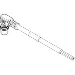 Cable Assembly Circular 5m 24AWG M8 Circular 4 Right Angle