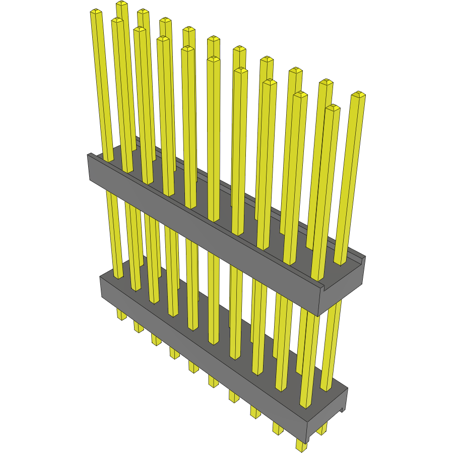 Samtec-DW-10-13-F-D-620 Piastre connettori e prese PCB Conn Board Stacker HDR 20 POS 2.54mm Solder ST Top Entry Thru-Hole Bulk