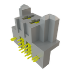 Conn Socket Strip SKT 2Power POS 2.54mm/3.81mm Solder RA Side Entry Thru-Hole Tray