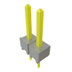 Conn Unshrouded Header HDR 2 POS 2.54mm Solder ST Top Entry Thru-Hole Bulk