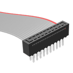 Cable Assembly 0.05m 28AWG 2.54mm 10 to 10 POS IDC Connector to IDC Connector F-M Clamshell