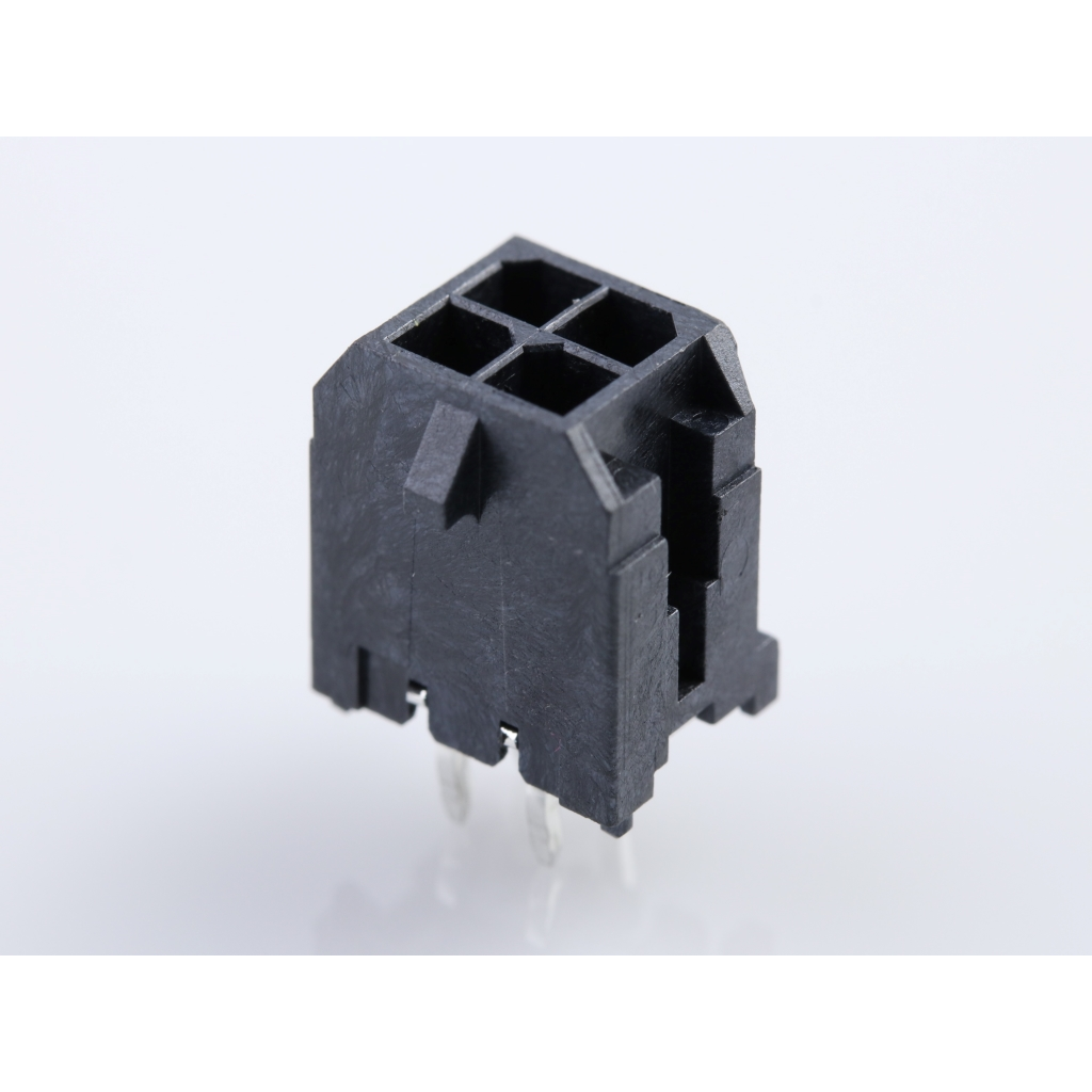 Molex-0430450483 连接器插头及 PCB 插座 Conn Wire to Board HDR 4Power POS 3mm Solder ST Top Entry Thru-Hole Micro-Fit 3.0 T/R
