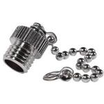 Connector Accessories Cap Straight Brass Metallic Nickel