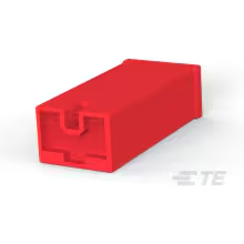 TE Connectivity-179970-2 Connector Discrete Wire Housing Conn Housing RCP 1 POS Crimp ST Cable Mount Red Bag