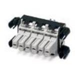 Contact insert set for sleeve side, sleeve frame with PE, 4 fixing screws, 2-pos. contact inserts preassembled, 6coding profiles