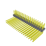 Conn Unshrouded Header HDR 36 POS 2.54mm Solder RA Side Entry Thru-Hole Bulk