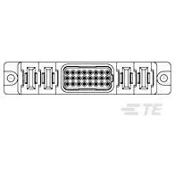 TE Connectivity-6646277-1 Steckverbinder Conn Power SKT 4Power/24Signal POS Solder ST Thru-Hole 56 Terminal 1 Port Box