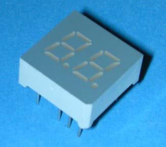 Everlight Electronics-D306SURWA/S530-A3 Display LED segmentati Display Segmented Panel 2DIGIT 14LED Red CA 9-Pin DIP Module Plate