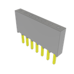 Conn Socket Strip SKT 7 POS 2.54mm Solder ST Top Entry Thru-Hole Bulk