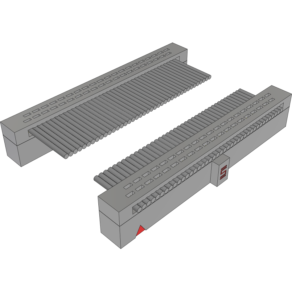 Samtec-FFSD-20-D-10.00-01-F-N-RN1 Flachband Kabelbaugruppen Cable Assembly 0.254m 30AWG 1.27mm 40 to 40POS IDC Connector to IDC Connector F-F TIGER EYE™ Bulk