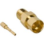 Conn SMA 0Hz to 18GHz 50Ohm Solder ST Cable Mount F Gold