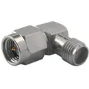 HUBER+SUHNER-22642655 RF-Steckverbinder Conn SMA Adapter 0Hz to 18GHz 50Ohm RA PL/F Gold Over Nickel Single