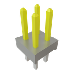 Conn Unshrouded Header HDR 4 POS 2mm Solder ST Top Entry Thru-Hole Bulk