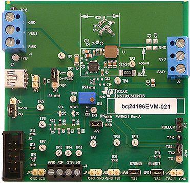 Texas Instruments-BQ24196EVM-021 Energiemanagement, Entwicklungsplatinen und -kits BQ24196 Battery Management Evaluation Board