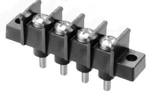 Eaton-B385902 Steckverbinder, Klemmenblöcke Conn Terminal Block 2 POS 11.1mm Screw ST Panel Mount 50A