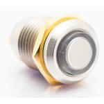 Lumex-W12M-E11HN Druckknopfschalter Switch Push Button OFF Mom SPST Flush Round Button 0.01A 12VDC Momentary Contact Panel Mount Solder Lug Bulk