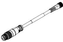 Molex-485030D12M010 null Cable Assembly STP 1m 26AWG M8 Circular to M12 Circular 5 to 5 POS F-M Nano-Change®