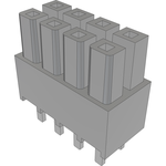 Conn Isolated Power Socket Strip SKT 8Power POS 2.54mm Solder ST Top Entry Thru-Hole Mini Mate® Bulk