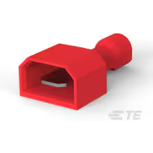 TE Connectivity-2-521105-2 Raccordement de terminaux Quick Disconnect Terminal 18-22AWG Brass Red M 20.14mm Tin Carton/Loose