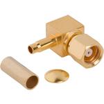 Conn SMC 0Hz to 10GHz 50Ohm Solder RA Cable Mount PL Gold