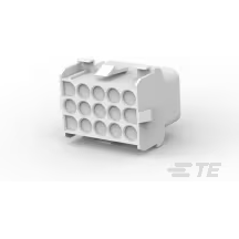 TE Connectivity-1-480711-0 Custodia filo connettore dedicato Conn Housing RCP 15 POS 6.35mm Crimp ST Panel Mount Natural Package