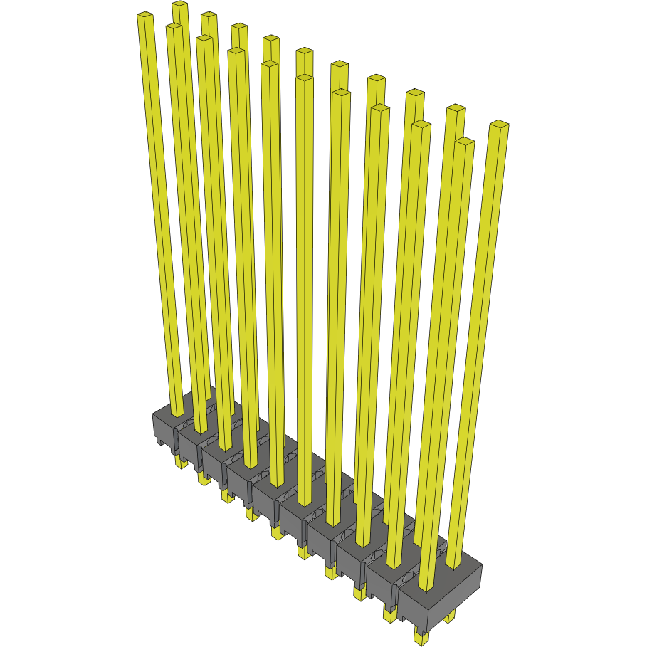 Samtec-MTSW-110-27-G-D-1140 Steckverbinderleisten und Leiterplattenbuchsen Conn Unshrouded Header HDR 20 POS 2.54mm Solder ST Top Entry Thru-Hole Bulk