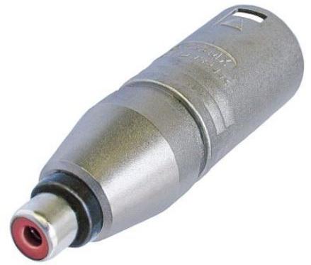 Neutrik Group-NA2MPMF-UW Connector Audio and Video Conn XLR Connector-RCA Adapter M/F 3/3 POS ST 1/1 Port