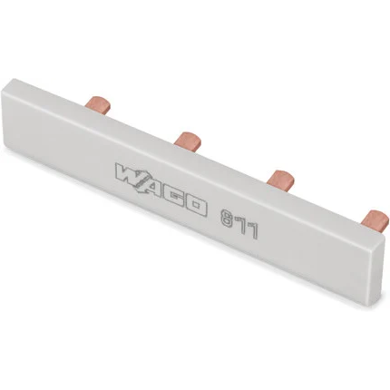 WAGO-811-473 Steckverbinderbrücken und Shunts Push-in type Jumper Bar, insulated, 3-way, Nominal current 63 A