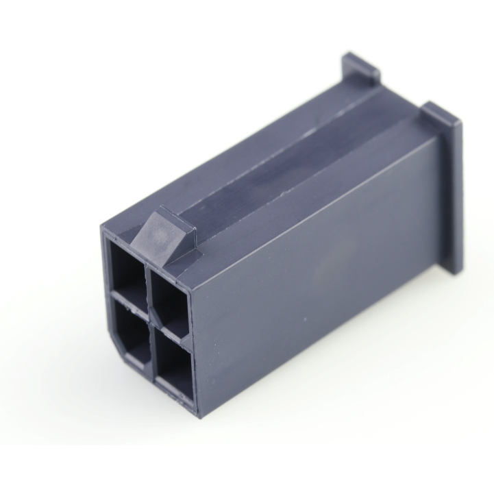Molex-469930411 Einzeladersteckverbinder, Gehäuse Conn Housing PL 4 POS 4.2mm Crimp ST Panel Mount Black Mini-Fit Jr™ Bag
