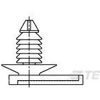 TE Connectivity-368373-1 Accessori per connettori Connector Accessories Mounting Clip Straight Black Bag