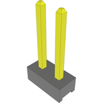 Conn Unshrouded Header HDR 2 POS 2mm Solder ST Top Entry Thru-Hole Bulk