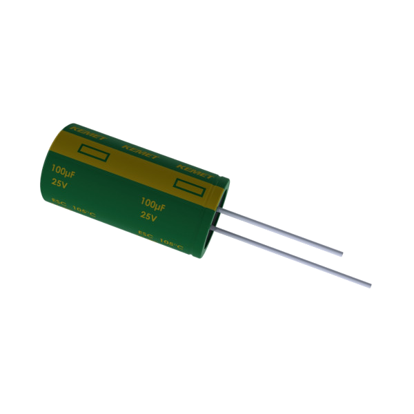 KEMET Corporation-ESC338M025AM3AA Kondensator, Aluminium Cap Aluminum Lytic 3300uF 25V 20% (16 X 36mm) Radial 7.5mm 2.54A 2000h 105°C Bag