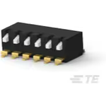 Switch DIP ON OFF SPST 6 Long Piano 0.025A 24VDC Gull Wing 2000Cycles 2.54mm SMD Tube