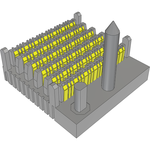 Conn Backplane HDR 144 POS 2mm Press Fit ST Thru-Hole ExaMAX® Tray