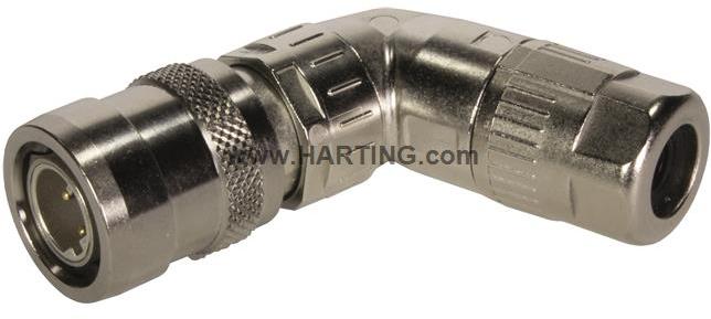 HARTING-21038813830 Steckverbinder, rund Conn M12 Circular PIN 8 POS Crimp Cable Mount 8 Terminal 1 Port