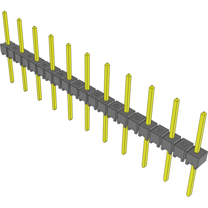 Samtec-TSW-211-16-T-S Piastre connettori e prese PCB Conn Unshrouded Header HDR 11 POS 5.08mm Solder ST Top Entry Thru-Hole Bulk