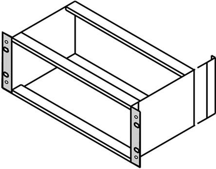Schroff GmbH-24564198 null Short Angle Bracket with Aluminum Material and Anodize Finish