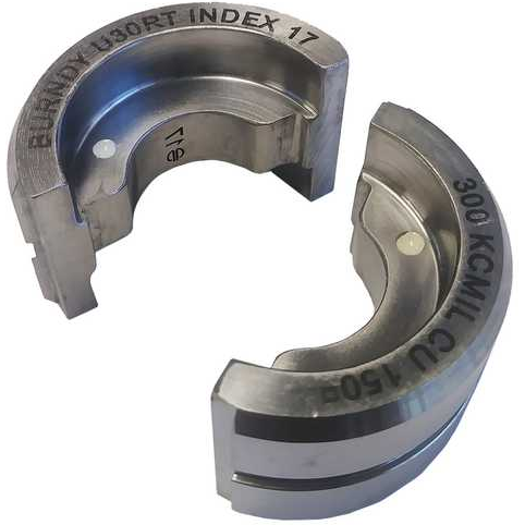 BURNDY-U30RT Tools Other Stainless Steel U Die, White, Index 17. Die Index 17