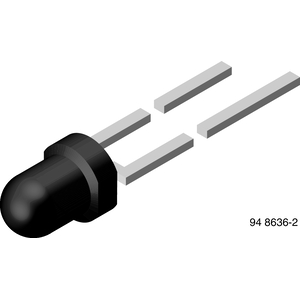 Vishay-TEFT4300 Fototransistor No Phototransistor Chip Silicon 925nm 2-Pin T-1