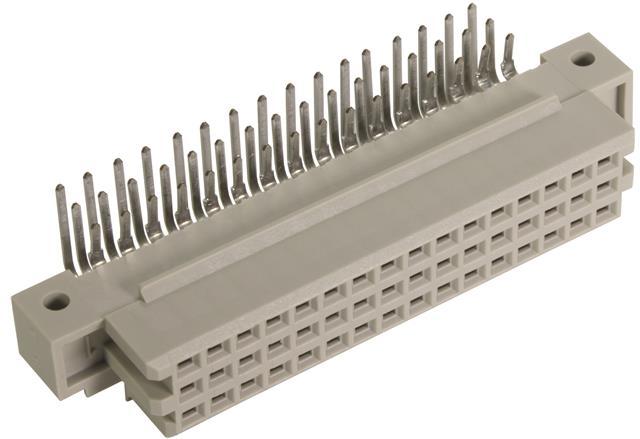 HARTING Technology Group-09282486801 Connector Backplane Conn Backplane F 48 POS 2.54mm Solder RA Thru-Hole