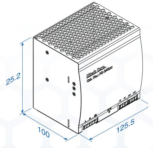 Altech Corporation-PSP-24048 AC-DC-Spannungsversorgung AC/DC Power Supply Single-OUT 48V 5A 240W 7-Pin