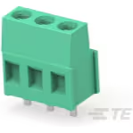 TE Connectivity-282841-3 Connector Terminal Blocks Conn Eurostyle Block M 3 POS 5.08mm Solder ST Thru-Hole 17.5A/Contact Carton