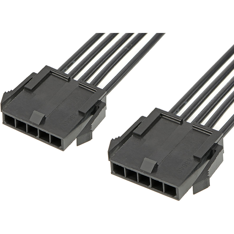 Molex-2147522051 Andere Kabelbaugruppen Cable Assembly UL 10002 0.15m 18AWG Wire to Board to Wire to Board 5 to 5 POS M-M Crimp-Crimp Bag