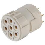 Conn M23 Circular SKT 7 POS Solder Cup ST Cable Mount 7 Terminal 1 Port