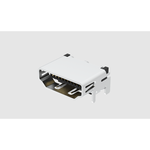 Amphenol Communications Solutions-HDMF1910DDA2TR1 Steckverbinder für Audio und Video HDMI Connector System - G45 Series, Input Output Connectors, Receptacle, Type A, Right Angle, 0.5mm Pitch, 19 Position, SMT (Through Hole for Shell Peg, Nickel) Type