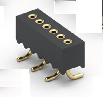 Mill-Max-861-13-003-30-002000 Piastre connettori e prese PCB Conn Socket Strip SKT 3 POS 1mm Solder ST Top Entry SMD